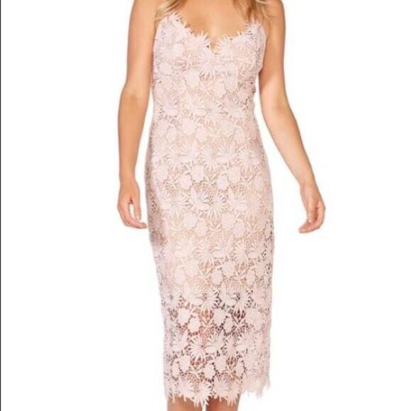 Bardot brand Nordstrom Light pink midi blooming dress